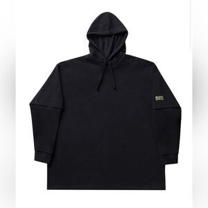 MUDIDI Free Black Men’s Layered Hoodie Sweatshirt
